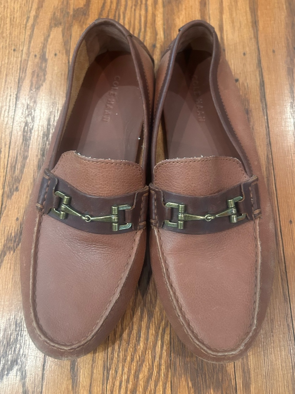 Cole Haan Men’s Tan/Brown Leather Bit Loafers
